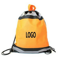 Non-Woven Reflective Drawstring Backpack